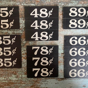Vintage Metal Price Tag Holder: General Store Display image 6
