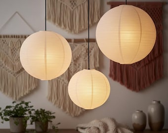 Pantalla de papel Art Déco, cubierta de lámpara de techo minimalista