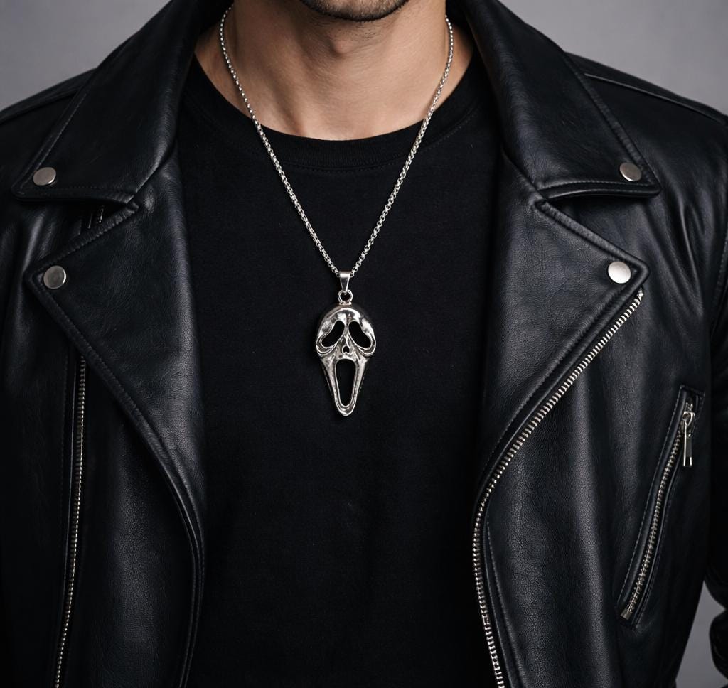Ghostface pendant necklace - Etsy 日本