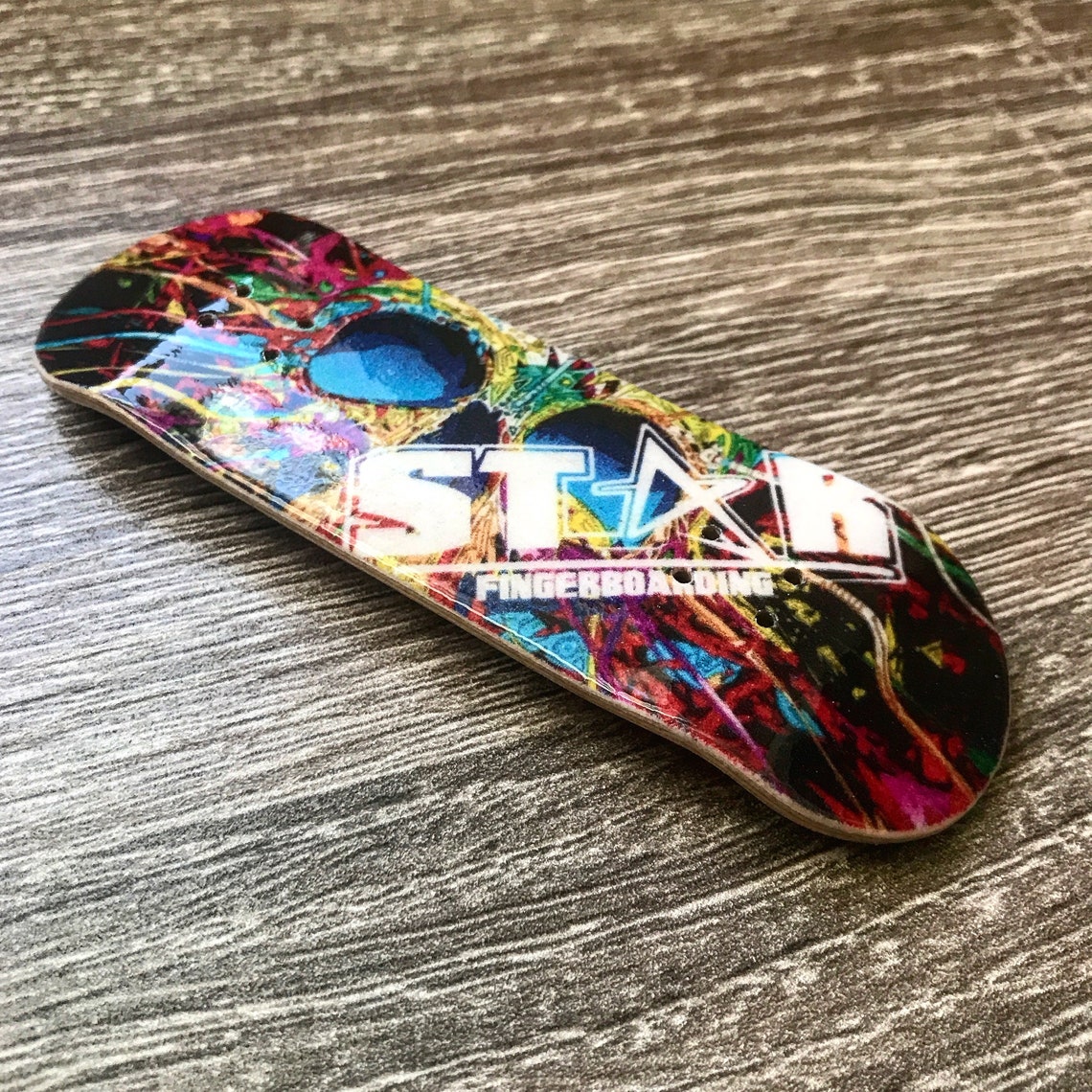 Custom Graphic Wooden FingerBoard Deck w/ Your Personalized Etsy
