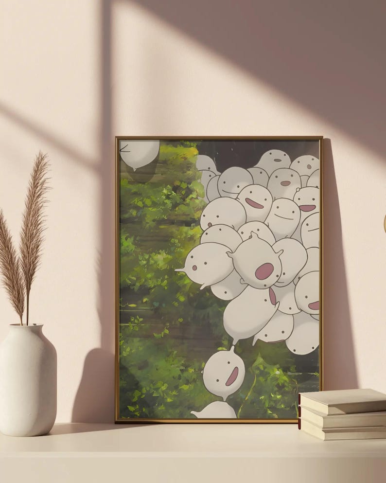 The Boy and the Heron Poster - Warawara Aesthetic Studio Ghibli Wall Art, Miyazaki Movie Print, Cute Anime Fan Gift image 3