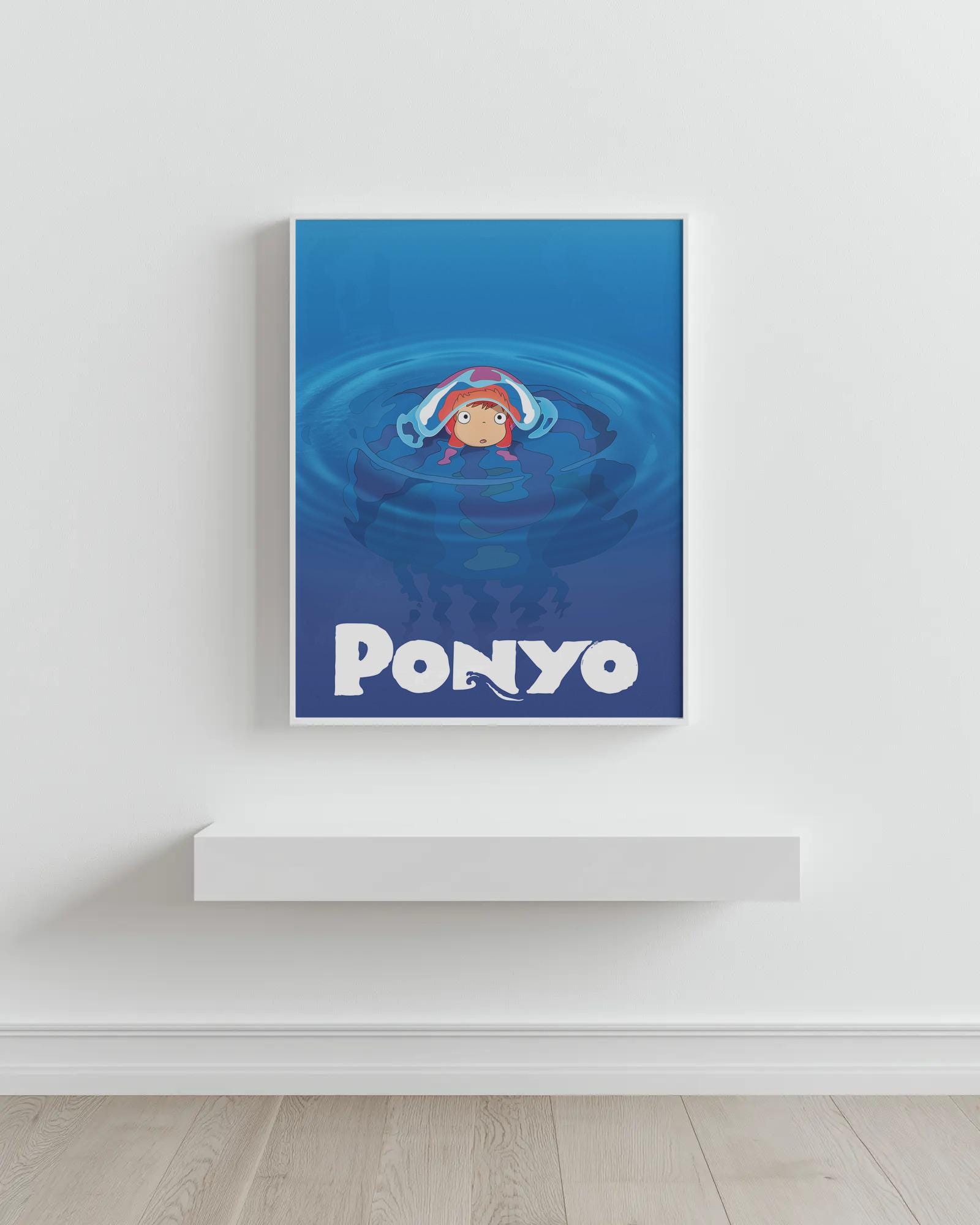 Ponyo Movie Art Print - Studio Ghibli Wall Art, Digital Download Anime ...