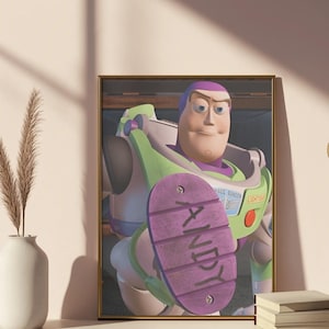 Estetisk Buzz Lightyear-poster - Söt Toy Story-väggkonst, Buzz Lightyear-filmtryck, modern barnrumsinredning