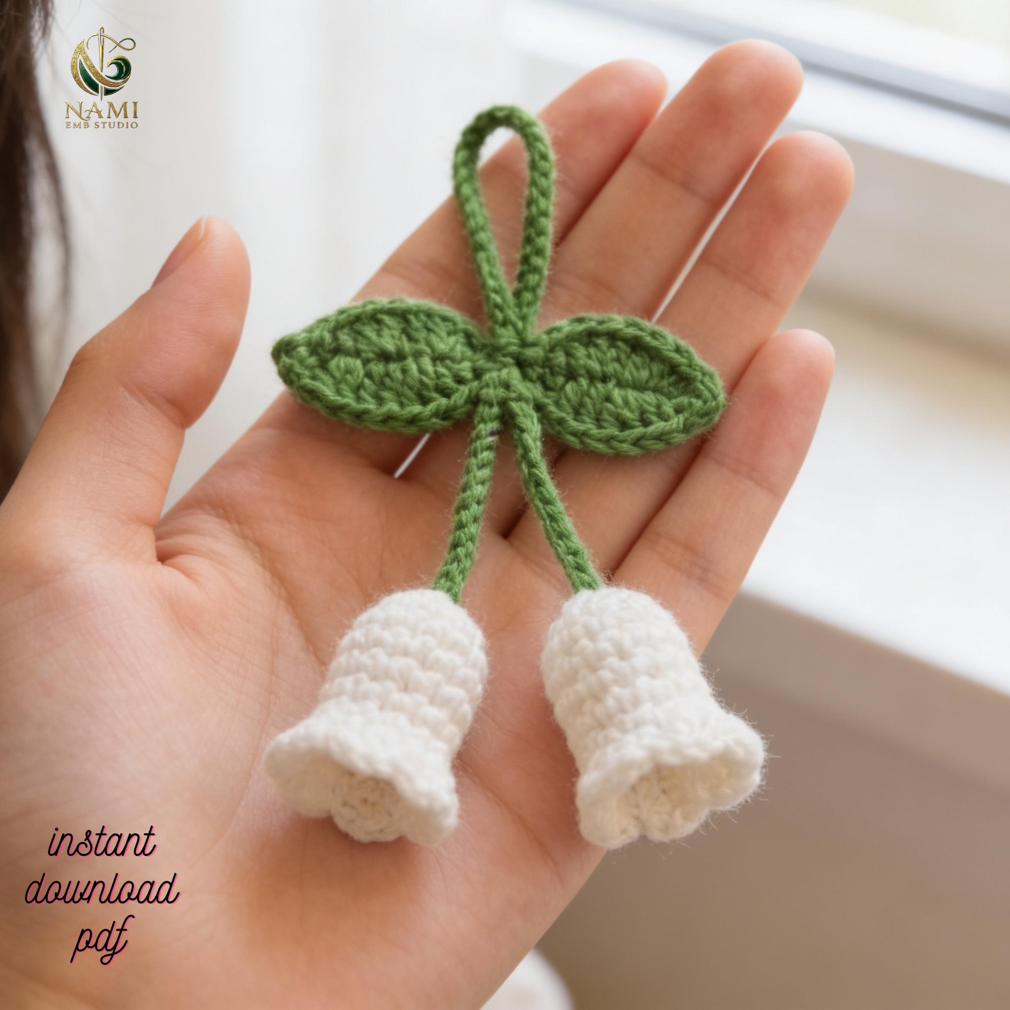 30 Lily of the Valley Crochet Patterns for Elegant Flowers, Gifts, and Home Decor 20 Lily of the Valley Bouquet and Car Hanging Pattern