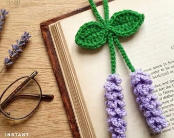 Crochet Lavender Keychain Pattern PDF, Amigurumi Flower Bag Charm, Mini Lavender Car Hanging, Cute Floral Crochet Tutorial