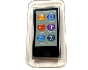 iPod Nano Apple vintage de 16 GB, color gris, modelo A1446, sellado en su embalaje original ME971LL/A.