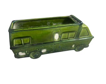 Vintage Relpo #6909 1970s RV Motorhome Camper Ceramic Planter