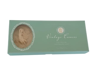 Somerset Toiletry Co. "Vintage Cameos" Vetyver Soaps Gift Boxed (only 2 soaps)