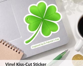 Matte White Vinyl Kiss-Cut Sticker – Weatherproof, Durable, Indoor/Outdoor Use