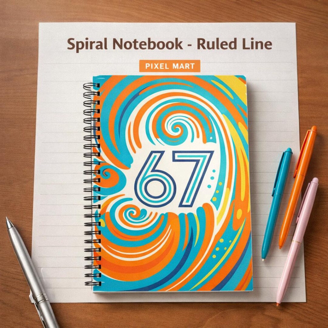 Ruled Line Spiral Notebook - 118 Pages, 6x8 Journal With Durable ...