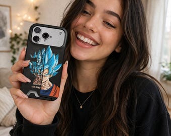 Son Goku Dragon Ball Z Handyhülle - MagSafe Kompatibel Brieftaschen-Abdeckung