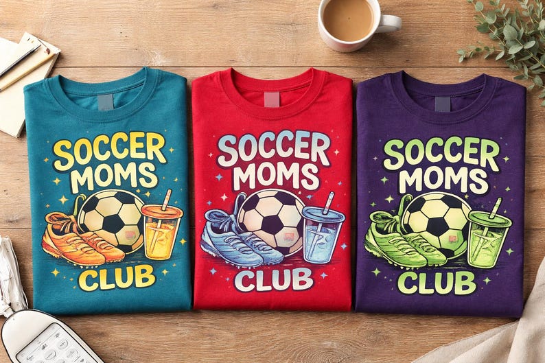 Soccer Moms Club Shirt, Soccer Mom Graphic Tee, Game Day Shirt, Trendy Soccer Mom Tee, Sports Mom Shirt, Cute Football Mom Gift
