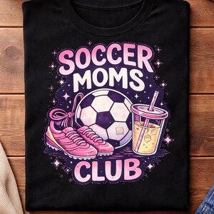 Soccer Moms Club Shirt, Soccer Mom Graphic Tee, Game Day Shirt, Trendy Soccer Mom Tee, Sports Mom Shirt, Cute Football Mom Gift
