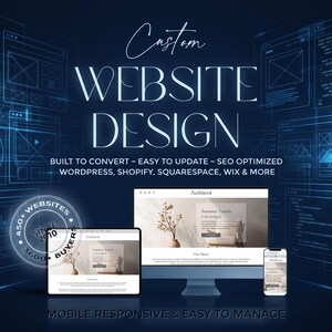 Individuelle Webgestaltung & -entwicklung, responsive Business-Website, SEO-optimierte Website für Kleinunternehmen, modernes Webdesign