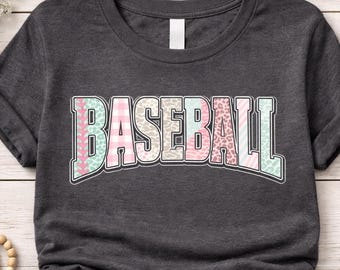 Retro Baseball Game Day PNG | Baseball Stripes Leopard Pink, Camo Varsity Sublimation, Baseball Drip PNG, Baseball Mom SVG Shirt”