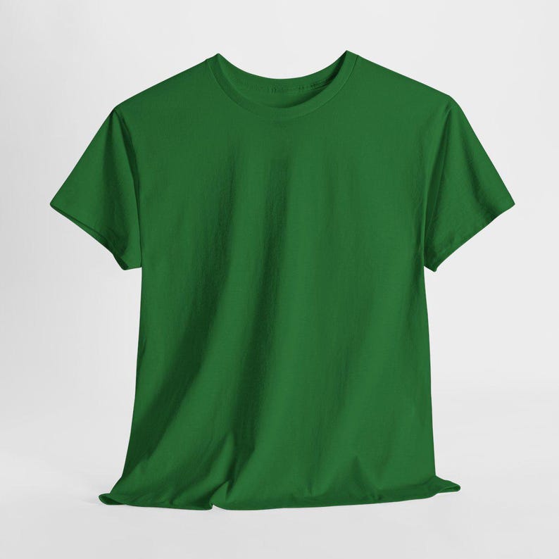 Puede incluir: Una camiseta verde lisa con cuello redondo y mangas cortas. La camiseta est&aacute; hecha de un material suave y se muestra sobre un fondo blanco. Un b&aacute;sico de armario.