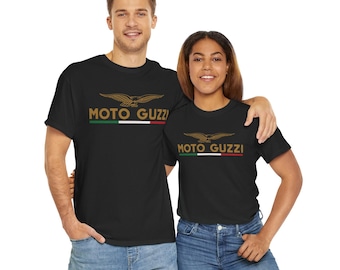 Camiseta unisex Moto Guzzi / Camiseta estampada de manga corta