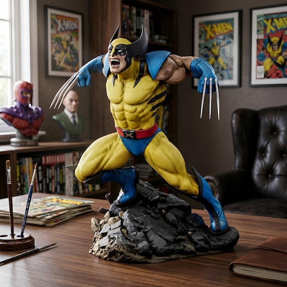 Wolverine Inspired Superhero STL Bundle | Mutant Warrior 3D Model | Multi Part Resin & FDM 3D Print Files