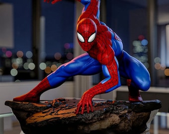 Spider-Man Dynamic Pose – 1/6 Scale STL Model