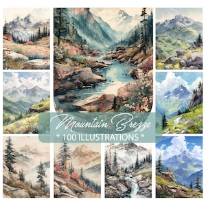 Mountain Breeze Junk Journal, 100 pages, digital download