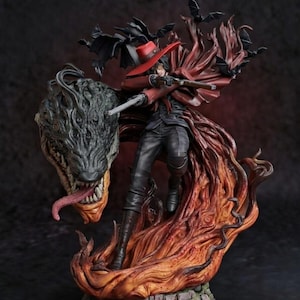 Alucard STL | Vampire Gunman 3D Printable Figure | Hellsing Fan Art Resin Model