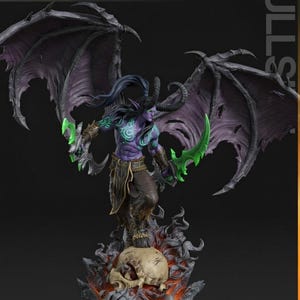 Illidan Stormrage STL | World of Warcraft Demon Hunter Figure (3D Printable Digital File)