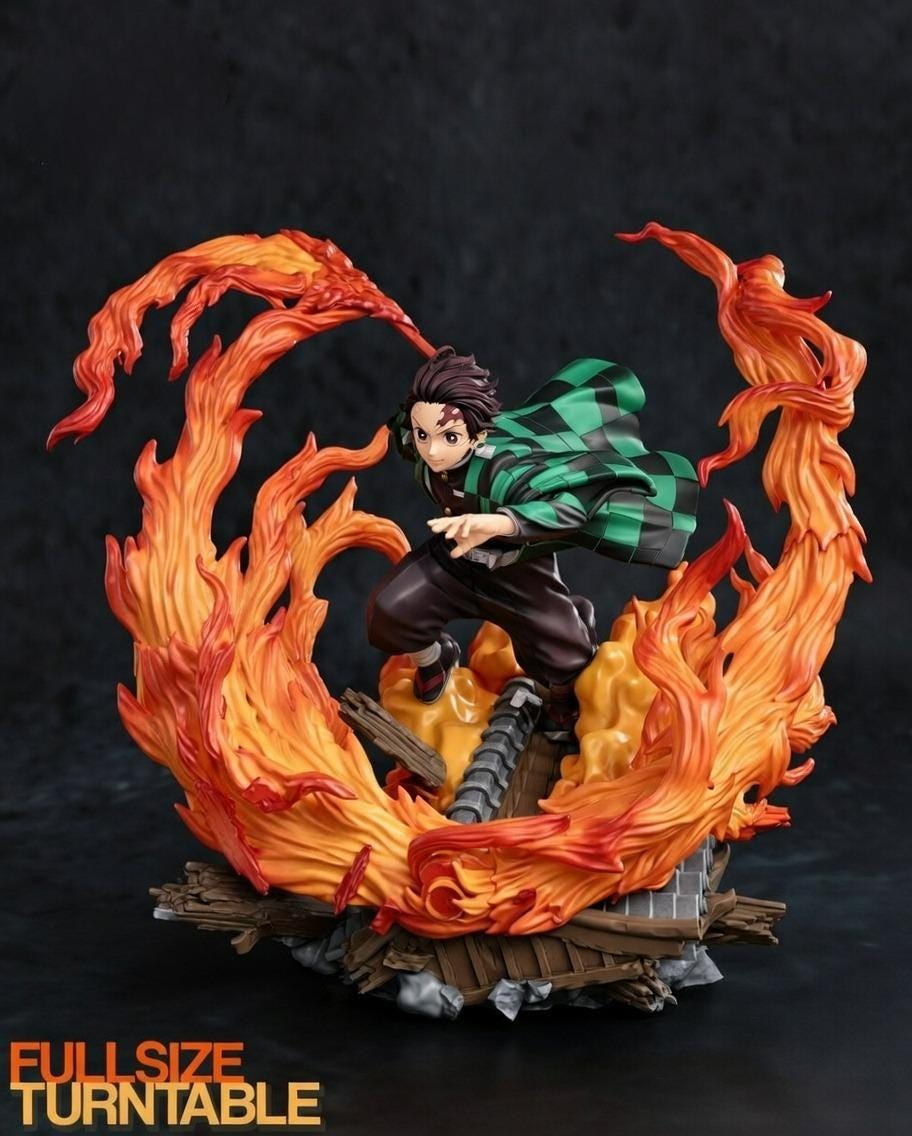 Figurine Demon Slayer – Tanjiro Sous Cloche – Fait Main – 2023