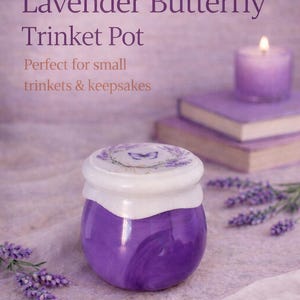 Lavendel | Einzigartiger Resin Schmucktopf