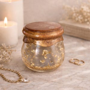 Blattgold | Einzigartiger Resin Schmucktopf