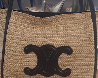 Bolso tote de rafia Celine GWP en excelente estado.