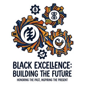 Black Excellence Art Print | Afrocentric Gear Illustration (Digital Download)