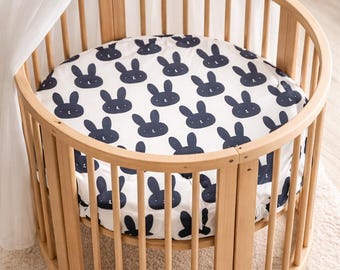 Sheets for Stokke Sleepi Mini | Organic Cotton Handmade Baby Crib Sheet | Newborn Bedding