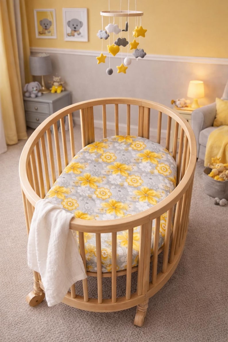 Sábana para Stokke V2 V3 / Sábanas ajustables de algodón puro / Sábanas Stokke Sleepi imagen 4