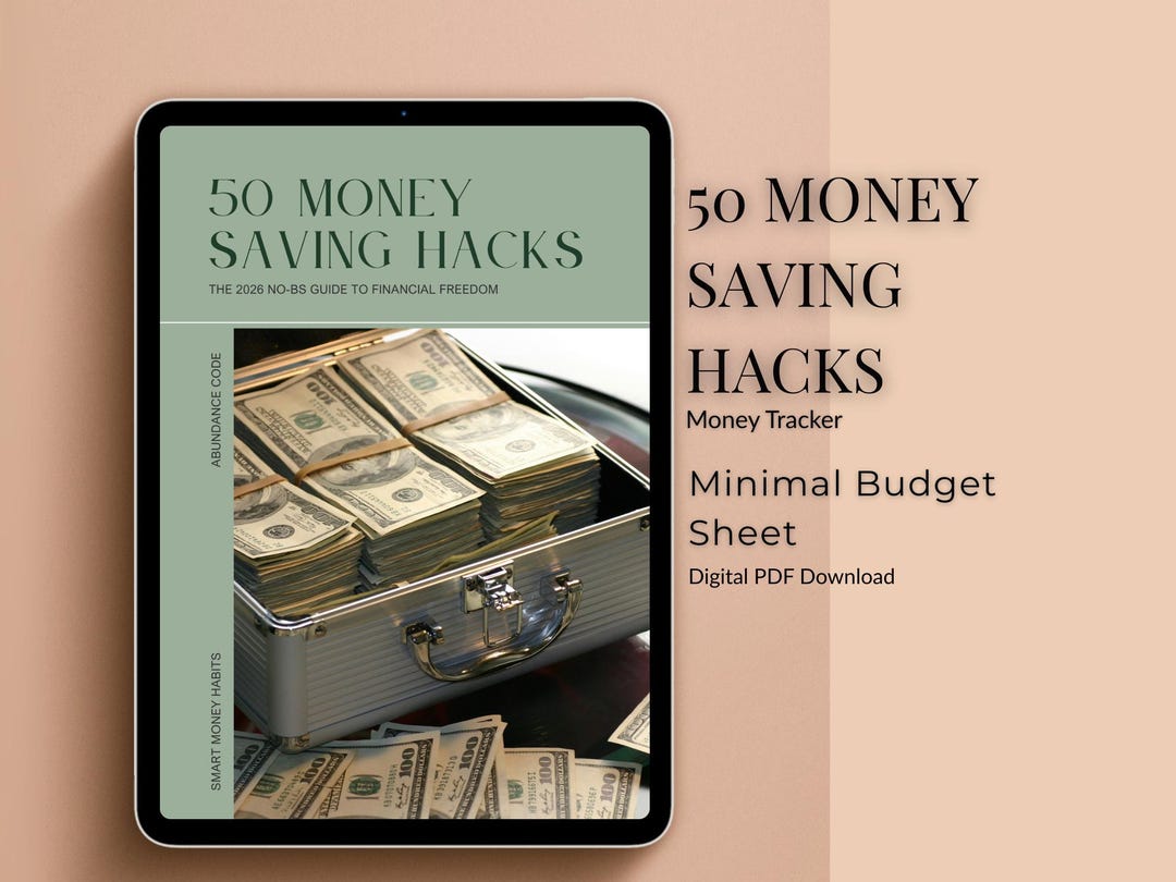 50 Money Saving Hacks Guide | Financial Freedom, Smart Budgeting ...