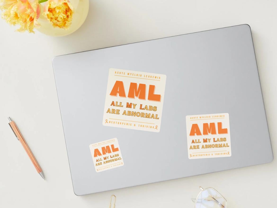 AML Funny Sticker | Acute Myeloid Leukemia Humor Sticker | Abnormal ...