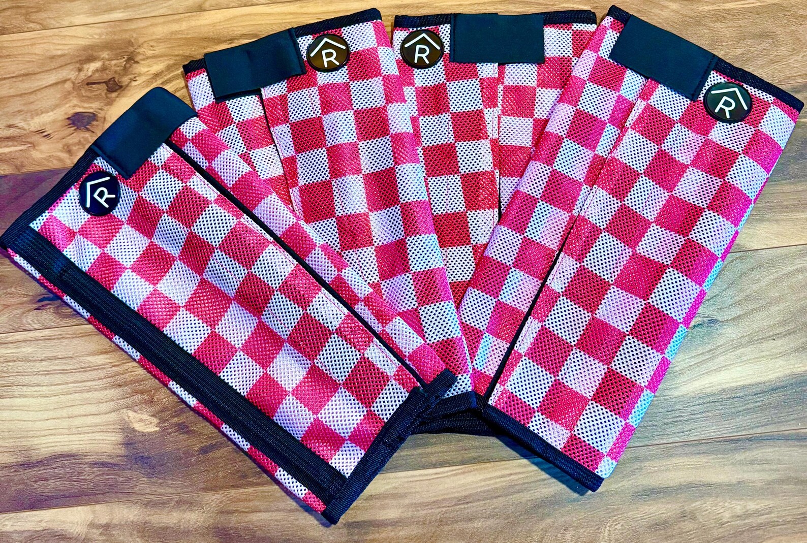 Checkers Fly Free Shipping! Hot Pink Checkered Cowgirl Fly Boots Set of 4 | Pink and ...