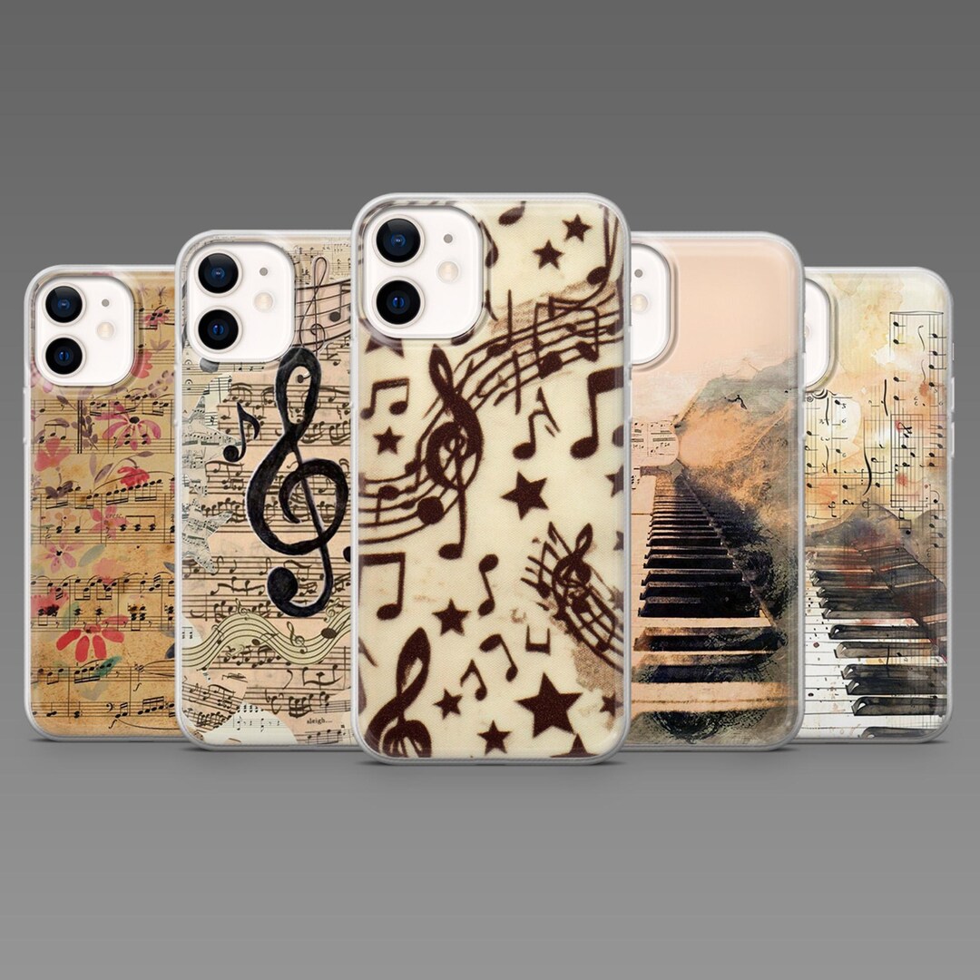Phone Back Cover Notes Music Note Phone Case Musical Notes Cover for iPhone 17pro, 16, 15, 14 ...