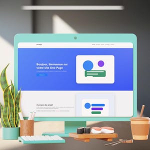 Plantilla web de una página para mostrar ejemplos de proyectos - HTML PHP Bootstrap - Fácil de modificar sin necesidad de programar - Plantilla profesional para principiantes y profesionales