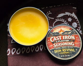 Cast Iron Seasoning Large Tin