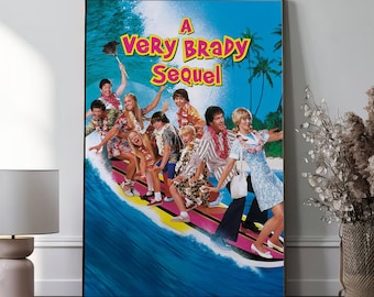 Póster de la película "Una secuela muy Brady", arte para pared, decoración del hogar, artículos de colección de películas, regalos de cumpleaños únicos.