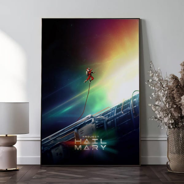 Project Hail Mary Movie Poster Wall Art, Home Decor, Movie Collectibles, Unique Birthday Gifts