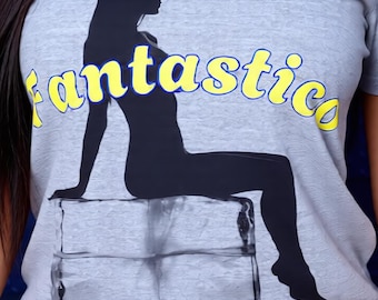Fantastico Shirt Italian Inspired Graphic Tee Retro Womens T Shirt Funny Statement Shirt Vintage Style
