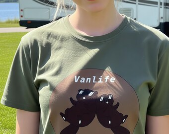 Vanlife Wild Beavers T-Shirt, Funny Camping Graphic Tee, Unisex Softstyle Shirt