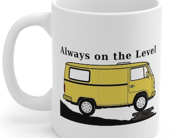Vanlife VW Technical Schematic Mug – Camper Van Humor Coffee Cup