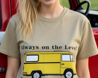 Funny Vanlife T-Shirt – VW Camper Technical Schematic Nomad Humor