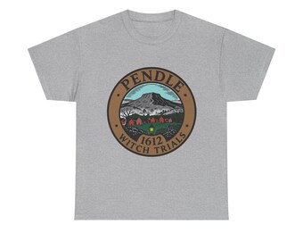 Pendle Witch Trials T Shirt, Pendle 1612 Shirt, Lancashire Witch T Shirt, British Folklore Gift, Dark History Color Tee