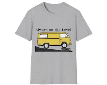 Funny Vanlife T-Shirt – VW Van Technical Schematic, Nomad Humor Tee