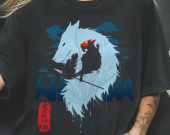 Princess Mononoke x Moro Woft Comfort Colors® Shirt, Studio Ghibli Shirt, Sweatshirt, Hoodie, Y2K Graphic Tee, Gifts for Anime