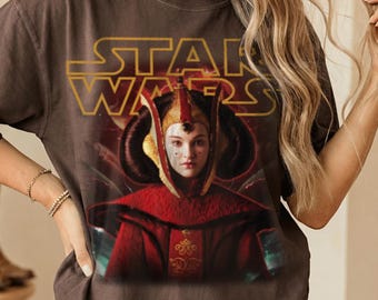 Vintage Queen Padme Amidala Shirt, Star Wars Day Graphic Tee, May The Force Be With You, Galaxy's Edge Trip, Disney Star Wars Shirt