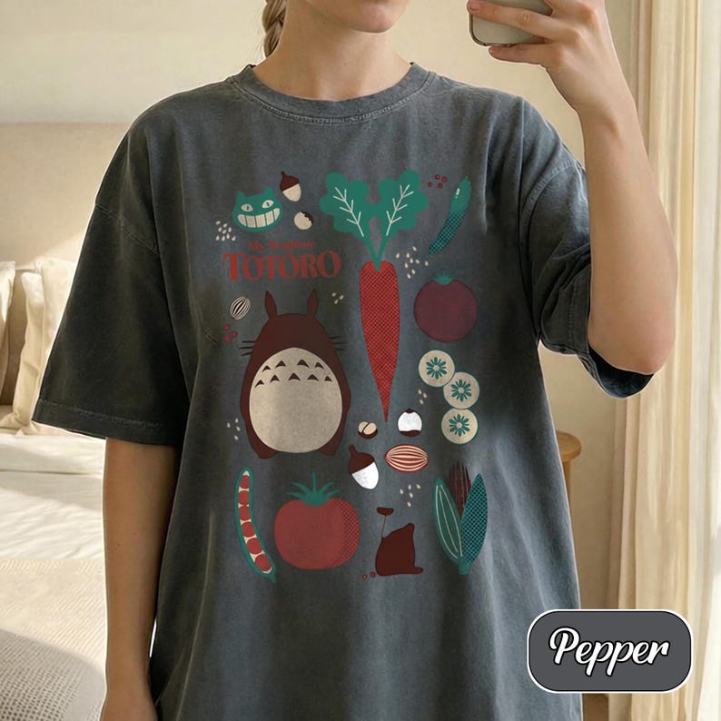 Totoro Food Collection Shirt, Studio Ghibli Comfort Colors® Shirt, Sweatshirt, Hoodie, Y2K Graphic Tee image 4
